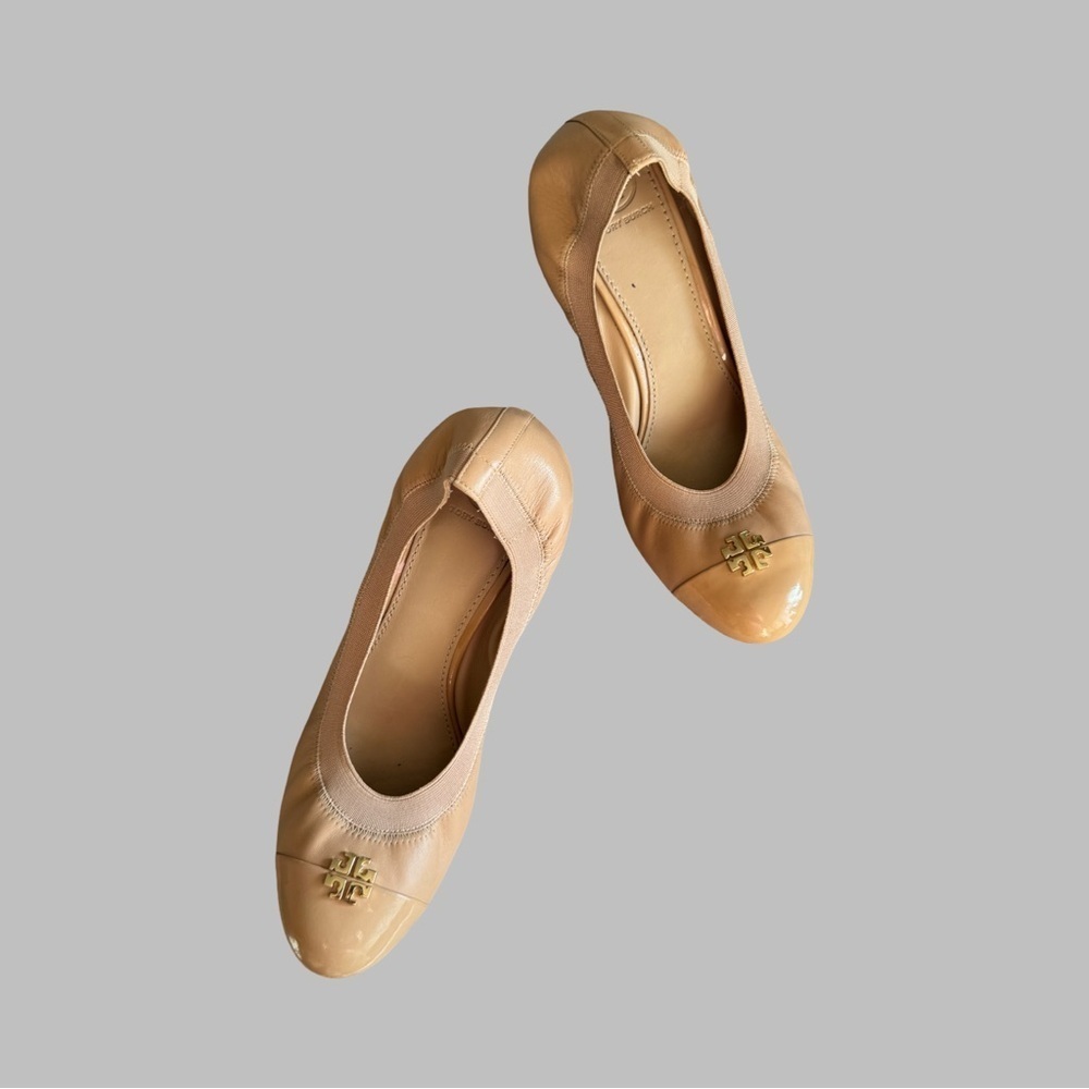 TORY BURCH Women’s Jolie Patent Leather Wedge Heels